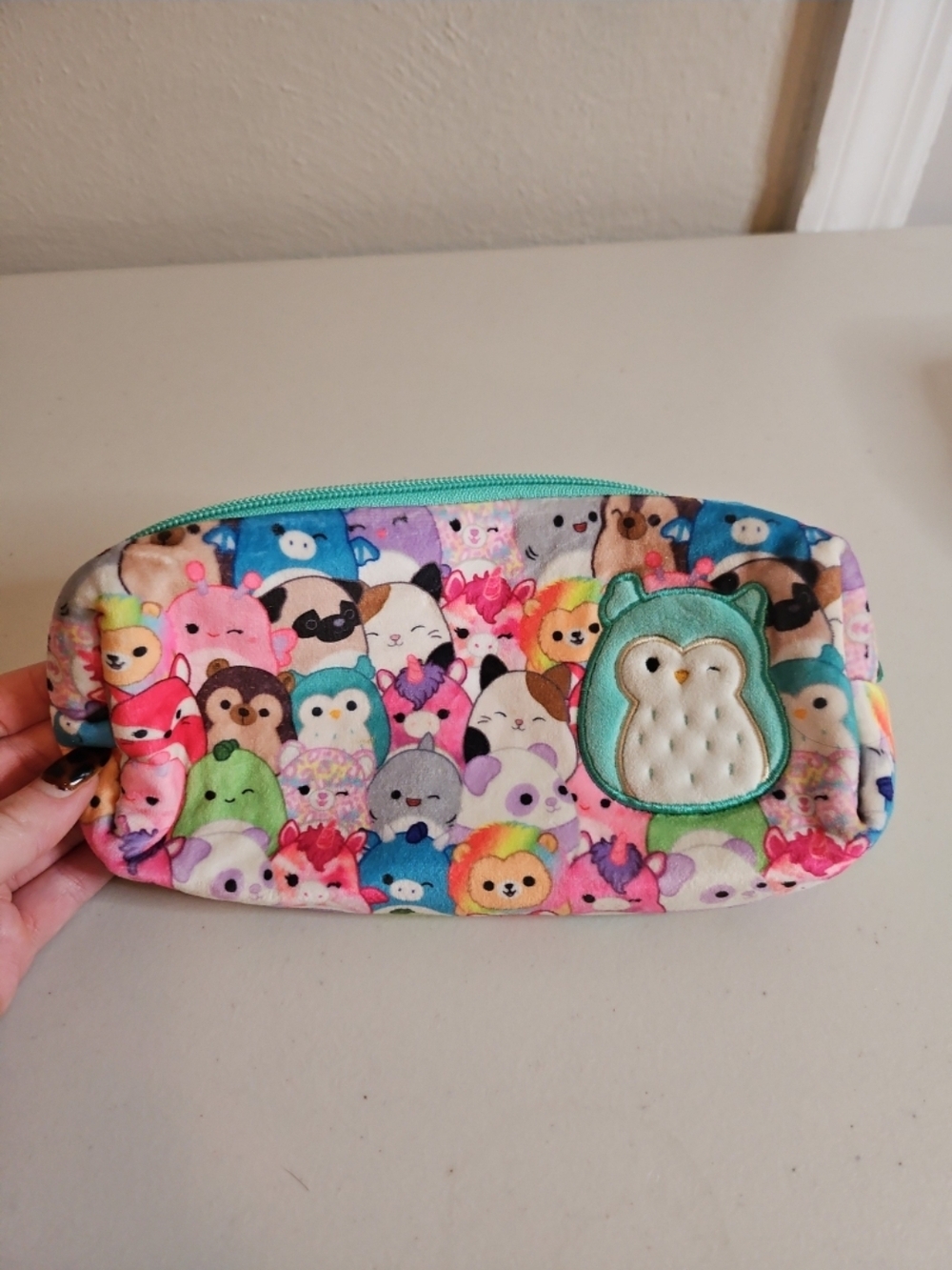 Squishmallow Soft Cute Small Pencil or Makeup Bag